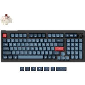imageKeychron V5 Max Custom Wireless Mechanical Gaming Keyboard with Number Pad 96 Layout QMKVIA 24 GHzBluetooth 51Wired RGB Backlit HotSwappable Gateron Banana Switch for Mac Windows LinuxGateron Jupiter Brown Switch