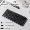 imageKeychron B1 Pro UltraSlim ZMKLauncher Wireless Bluetooth 24 GHzWired Connection Keyboard for Mac Windows Linux  GrayGray