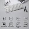 imageKeychron B1 Pro UltraSlim ZMKLauncher Wireless Bluetooth 24 GHzWired Connection Keyboard for Mac Windows Linux  GrayWhite