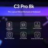 imageKeychron C3 Pro TKL 80 Wired Mechanical Keyboard 8K Polling Rate QMKVIA Programmable HotSwappable RGB Backlit ShineThrough Keycaps Super Banana Switch for WindowsMacBanana Switch