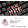imageKeychron K10 Full Size 104 Keys Bluetooth WirelessUSB Wired Mechanical Gaming Keyboard for Mac with K Pro Red SwitchRGB BacklightMultitasking Computer Keyboard for Windows Aluminum FrameKeychron K Pro Red Switch