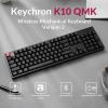 imageKeychron K10 Full Size 104 Keys Bluetooth WirelessUSB Wired Mechanical Gaming Keyboard for Mac with K Pro Red SwitchRGB BacklightMultitasking Computer Keyboard for Windows Aluminum FrameKeychron Super Banana Switch