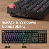 imageKeychron K10 Full Size 104 Keys Bluetooth WirelessUSB Wired Mechanical Gaming Keyboard for Mac with K Pro Red SwitchRGB BacklightMultitasking Computer Keyboard for Windows Aluminum FrameKeychron Super Banana Switch