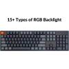 imageKeychron K10 Full Size 104 Keys Bluetooth WirelessUSB Wired Mechanical Gaming Keyboard for Mac with K Pro Red SwitchRGB BacklightMultitasking Computer Keyboard for Windows Aluminum FrameKeychron K Pro Brown Switch