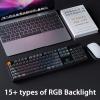 imageKeychron K10 Full Size Layout 104Key Wireless Mechanical Keyboard HotSwappable RGB Backlight with Gateron G Pro Brown Switch Aluminum BluetoothWired Gaming Keyboard for Mac WindowsGateron Red Switch