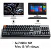 imageKeychron K10 Full Size Layout 104Key Wireless Mechanical Keyboard HotSwappable RGB Backlight with Gateron G Pro Brown Switch Aluminum BluetoothWired Gaming Keyboard for Mac WindowsGateron Brown Switch