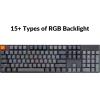 imageKeychron K10 Full Size Layout RGB Backlit HotSwappable Mechanical Gaming Keyboard for Mac Windows Multitasking 104Key Bluetooth WirelessUSB Wired Computer Keyboard with K Pro Brown SwitchHotswap Keychron K Pro Red Switch