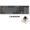 imageKeychron K10 Wireless Mechanical Gaming Keyboard 104 Keys Full Size Gateron G Pro Brown Switch White LED Backlight Rechargeable USBC Wired Bluetooth Professional Office Keyboard for MacWindowsBrown Switch