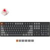 imageKeychron K10 Full Size 104 Keys Bluetooth WirelessUSB Wired Mechanical Gaming Keyboard for Mac with K Pro Red SwitchRGB BacklightMultitasking Computer Keyboard for Windows Aluminum FrameKeychron K Pro Red Switch