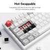 imageKeychron Q6 Pro Full Metal QMKVIA Custom Wireless BluetoothUSBC Mechanical Keyboard Full Size 108Key Programmable Knob RGB Backlit HotSwappable K Pro Banana Switch for Mac Windows LinuxBlackWhiteHotSwappable K Pro Red Switch