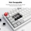 imageKeychron Q6 Pro Full Metal QMKVIA Custom Wireless BluetoothUSBC Mechanical Keyboard Full Size 108Key Programmable Knob RGB Backlit HotSwappable K Pro Banana Switch for Mac Windows LinuxBlackWhiteHotSwappable K Pro Brown Switch