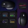 imageKeychron M6 8000 Hz Wireless Bluetooth 24 GHzWired Connection Mouse Lightweight Body Programmable PixArt 3950 Sensor for Windows Mac Linux  BlackBlack