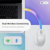 imageKeychron M6 8000 Hz Wireless Bluetooth 24 GHzWired Connection Mouse Lightweight Body Programmable PixArt 3950 Sensor for Windows Mac Linux  BlackWhite