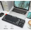 imageKeychron K8 Wireless BluetoothUSB Wired Mechanical Keyboard Hotswappable Tenkeyless 87 Keys RGB LED Backlit Gateron Brown Switch NKey Rollover Aluminum Frame for Mac and WindowsGateron Red Switch