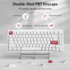 imageDouble Shot OSA PBT Keycap Full Keycap Set  Dark GreyBlack on White