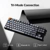 imageKeychron K1 Max UltraSlim QMKVIA Bluetooth WirelessUSB Wired Custom Mechanical Keyboard 24 GHz Hot Swappable TKL Layout RGB Backlight Ergonomic Keyboard with LowProfile Gateron Red SwitchRed Switch