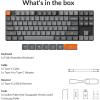 imageKeychron K1 Max UltraSlim QMKVIA Bluetooth WirelessUSB Wired Custom Mechanical Keyboard 24 GHz Hot Swappable TKL Layout RGB Backlight Ergonomic Keyboard with LowProfile Gateron Red SwitchRed Switch