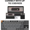 imageKeychron K1 Max UltraSlim QMKVIA Bluetooth WirelessUSB Wired Custom Mechanical Keyboard 24 GHz Hot Swappable TKL Layout RGB Backlight Ergonomic Keyboard with LowProfile Gateron Red SwitchRed Switch