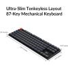 imageKeychron K1 Tenkeyless Layout 87 Keys UltraSlim Bluetooth WirelessUSB Wired Mechanical Keyboard with LowProfile Gateron Brown Switch White LED Backlit Compatible with Mac WindowsVersion 5