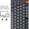 imageKeychron K1 Tenkeyless Layout 87 Keys UltraSlim Bluetooth WirelessUSB Wired Mechanical Keyboard with LowProfile Gateron Brown Switch White LED Backlit Compatible with Mac WindowsVersion 5