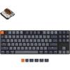 imageKeychron K1 Tenkeyless Layout 87 Keys UltraSlim Bluetooth WirelessUSB Wired Mechanical Keyboard with LowProfile Gateron Brown Switch White LED Backlit Compatible with Mac WindowsVersion 5