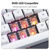 imageKeychron Silent K Pro Red Mechanical Switches  110PCS Quiet Linear 45gf Factory PreLubed SMDLED Compatible 3Pin HotSwappable Smooth Typing for Gaming ampamp OfficeRed 45gf
