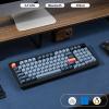 imageKeychron V5 Max Custom Wireless Mechanical Gaming Keyboard with Number Pad 96 Layout QMKVIA 24 GHzBluetooth 51Wired RGB Backlit HotSwappable Gateron Red Switch for Mac Windows LinuxGateron Jupiter Banana Switch