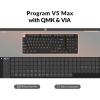 imageKeychron V5 Max Custom Wireless Mechanical Gaming Keyboard with Number Pad 96 Layout QMKVIA 24 GHzBluetooth 51Wired RGB Backlit HotSwappable Gateron Red Switch for Mac Windows LinuxGateron Jupiter Brown Switch