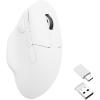 imageKeychron M7 Wireless Gaming Optical Mouse TriMode 24 GHzBluetooth 51Wired PixArt 3395 Sensor 26000 DPI Ergonomic 63g Lightweight Programmable Macro Button for Windows PCMac  BlackWhite
