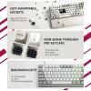 imageKeychron C1 Pro 8K QMK Custom Wired Mechanical Keyboard Launcher Support with HotSwappable Silent Red Switch TKL Layout PBT Keycaps Compatible for Mac Windows LinuxSwappable Red Switch