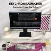 imageKeychron C1 Pro 8K QMK Custom Wired Mechanical Keyboard Launcher Support with HotSwappable Silent Red Switch TKL Layout PBT Keycaps Compatible for Mac Windows LinuxSwappable Red Switch
