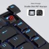 imageKeychron KJ1 Low Profile Wireless Mechanical Keyboard  75 Layout Red Switch QMK RGB Backlit 24GBluetoothUSBC DoubleShot PBT Keycaps 2000mAh Battery MacWinLinux Compatible  WhiteBlack  Red Switch