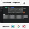 imageKeychron KJ4 Wireless Custom Mechanical Keyboard 24 GHz Bluetooth QMK 80 Layout RGB Hotswappable Red Switch Compatible with Mac Windows Linux PBT Durable Keycaps for Gaming  Dark BlueBrown Switch
