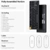 imageKeychron KJ4 Wireless Mechanical Keyboard  80 Layout Super Banana Switch QMK RGB Backlit 24GBluetoothUSBC Cherry PBT ShineThrough Keycaps 3750mAh Battery MacWinLinux Compatible  WhiteBlack  Brown Switch