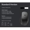 imageKeychron M6 Wireless All Silent Gaming Optical Mouse 1000Hz TriMode 24 GHzBluetooth 53Wired PixArt 3311 Sensor 12000 DPI Magnetic Metal Scroll Wheel for Windows PCMac  BlackBlack