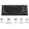 imageKeychron V1 Ultra 8K Wireless 24 GHz ampamp Bluetooth Custom Mechanical Keyboard Launcher Web App with Hotswappable Keychron Silk POM Brown Switches PBT Keycaps for Mac Windows LinuxHotswap Keychron Silk POM Brown Switch