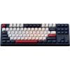 imageKeychron KJ4 Wireless Custom Mechanical Keyboard 24 GHz Bluetooth QMK 80 Layout RGB Hotswappable Red Switch Compatible with Mac Windows Linux PBT Durable Keycaps for Gaming  Dark BlueBanana Switch