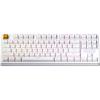 imageKeychron KJ4 Wireless Mechanical Keyboard  80 Layout Super Banana Switch QMK RGB Backlit 24GBluetoothUSBC Cherry PBT ShineThrough Keycaps 3750mAh Battery MacWinLinux Compatible  WhiteWhite  Banana Switch