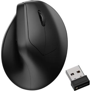 imageKeychron M5 8K Vertical Ergonomic Mouse Wireless 24 GHzBluetooth 53Wired Computer Mice Rechargeable 5 Levels Up to 30K DPI with Programmable Buttons for Laptop macOSWindows  BlackBlack