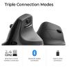 imageKeychron M5 Wireless Ergonomic Mouse 8000Hz TriMode 24 GHzBluetooth 51Wired PixArt 3950 Sensor 30000 DPI Ergonomic Lightweight Programmable Macro Button for Windows PCMac  WhiteBlack