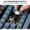 imageKeychron V1 Wired Custom Mechanical Keyboard Knob Version 75 Layout QMKVIA Programmable with Hotswappable Keychron K Pro Red Switch Compatible with Mac Windows Linux Frosted BlackTranslucentHotswap Keychron K Pro Brown Switch