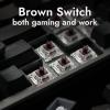 imageLEMOKEY X5 Wired Gaming LED Backlight QMKLauncher Mechanical Keyboard for WindowsLinux Customize keymaps DoubleShot keycaps Keychron Mechanical Brown Switch Perfect for Both Gaming and WorkKeychron Mechanical Brown Switch
