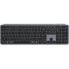 imageKeychron B6 Pro UltraThin Wireless Keyboard FullSize ZMK with Numeric Keypad Quiet Typing 24 GHzBluetooth 52Wired Connection Long Battery Life Compatible with Mac Windows Linux  Retro RedSpace Gray