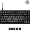 imageKeychron V1 8K 75 Wired Mechanical Keyboard with Programmable Knob OSA PBT Keycaps Hotswappable with Keychron Super Red Switchs 8000 Hz Polling Rate RGB Backlit for Mac Windows LinuxKeychron Red Switch