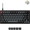 imageKeychron V1 8K 75 Wired Mechanical Keyboard with Programmable Knob OSA PBT Keycaps Hotswappable with Keychron Super Red Switchs 8000 Hz Polling Rate RGB Backlit for Mac Windows LinuxKeychron Banana Switch