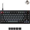 imageKeychron V1 8K 75 Wired Mechanical Keyboard with Programmable Knob OSA PBT Keycaps Hotswappable with Keychron Super Red Switchs 8000 Hz Polling Rate RGB Backlit for Mac Windows LinuxKeychron Brown Switch