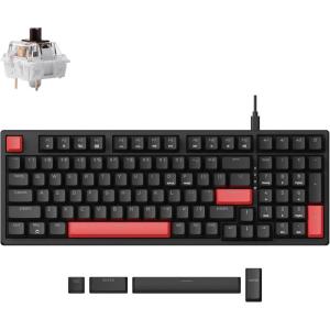 imageLEMOKEY X5 Wired Gaming LED Backlight QMKLauncher Mechanical Keyboard for WindowsLinux Customize keymaps DoubleShot keycaps Keychron Mechanical Brown Switch Perfect for Both Gaming and WorkKeychron Mechanical Brown Switch