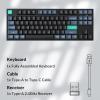 imageKeychron B33 24 GHz Wireless Bluetooth Keyboard Silent Typing 80 TKL Layout Launcher Support Ergonomic Angle Compatible for Mac Windows LinuxDeep BlackDeep Black