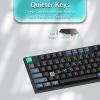 imageKeychron B33 24 GHz Wireless Bluetooth Keyboard Silent Typing 80 TKL Layout Launcher Support Ergonomic Angle Compatible for Mac Windows LinuxDeep BlackDeep Black