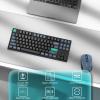 imageKeychron B33 Wireless Keyboard amp BM25 Mouse Combo 24 GHzBluetooth 52Wired 80 TKL Silent Portable Ergonomic Keyboard Adjustable DPI Mouse Unifying Receiver for macOS Windows Linux